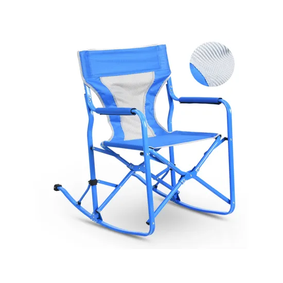 Comfortable Folding Rocking Moon Chair for Camping Outdoor