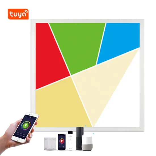 High CRI Smart WiFi Dimmable CCT RGB Full Spectrum LED Panel 595x595mm