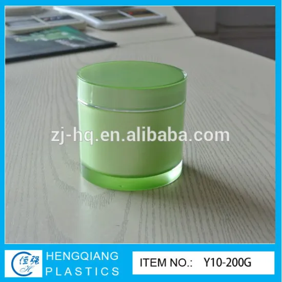 200ml round cosmetics jar acrylic cosmetic jar acrylic cream cosmetic packaging