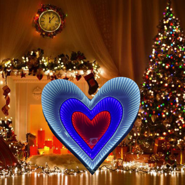 Custom Magic Mirror LED Neon Wall Decor Infinite Multilayer 3D Sign