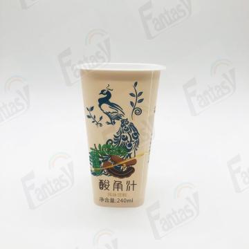 125ml PPマテリアルプラスチックミルクヨーグルトパッケージングカップ