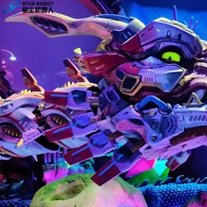 Simulation Dragon Model for Mech Immersive Exhibition