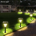 Solar Ground Lights Upgraded Garden Pathway Light Outdoor Waterproof with 2 LED for Driveway Deck Garden Landscape Lighting