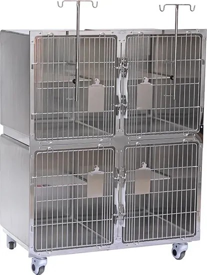 Stainless Steel Veterinary ICU Cages