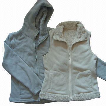 Ladies' bonded polar fleece jacket, customized colors are accepted