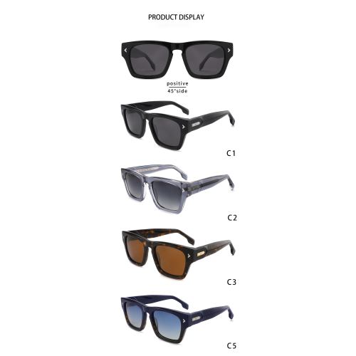 Arrow Accent Square Acetate Shades