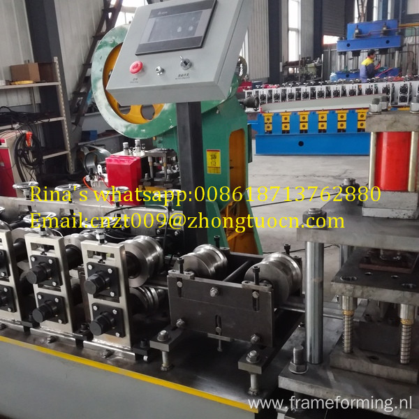 Perforated shutter door making machine perforated shutter door roll forming machine