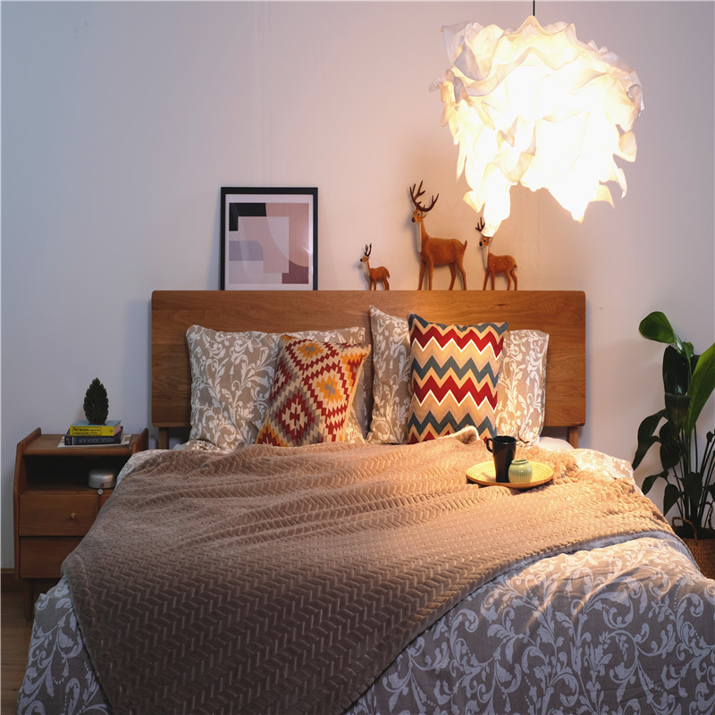 Pure Color Jacquard Indoor Blankets