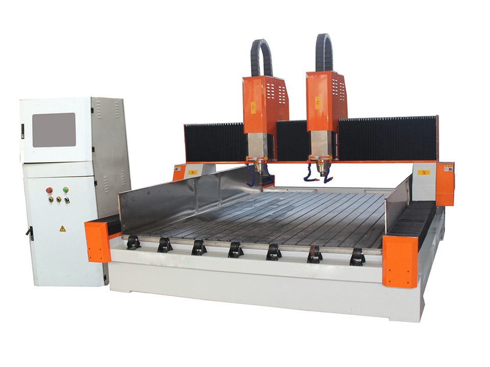 double spindle cnc stone engraver