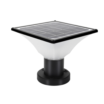 Waterproof Solar Rechargeable LED Pillar Lamp for Garden