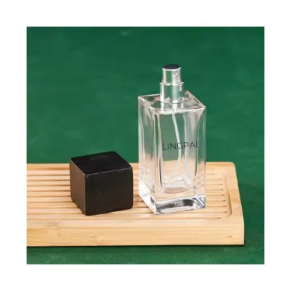 Custom luxury perfume spray bottle 50ml 100ml empty glass refillable perfume mist spray bottle