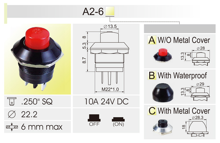 Push Button Switches