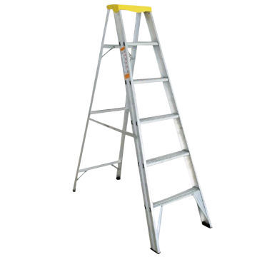 Aluminum Ladder, Single Side with Tool Tray, Slip-resistant, Compliant with AS/NZS 1892.1