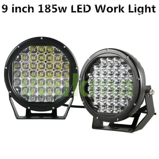 Hot! 1 year warranty long lifetime CE RoHs IP68 waterproof led work bar, led spot/ flood led work lamp, 9" 185W Led work light