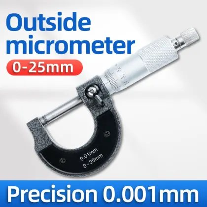 Digital Micrometer 0-75mm High Precision Measurement 0.001mm Accuracy