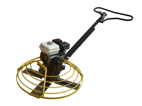 Engine hand push power trowel