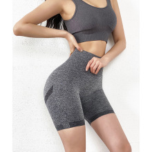 Hoch taillierter Gesäß nahtloser Yoga-Shorts