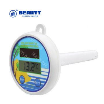 Deluxe Solar Thermometer for Beauty Pool: Accurate Water Temperature Readings, Shatter-Resistant with String