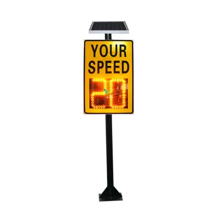 road safety amber LED radar speed sign