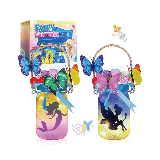 DIY Fairy Light-Up Terrarium Craft Kit for Kids: Create Your Own Mini Night Light Project