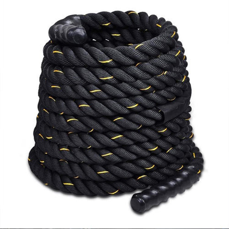 bodybuilding fitness training sports abs cheap battle rope with handle