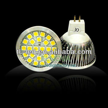 2013 NEW MR16 LED Lamp 24SMD, 3.5W LED Light Bulb, Replace 35W Halogen Aluminous House 2600K-7000K