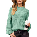 Women's Knit Lantern Sleeve Sweater