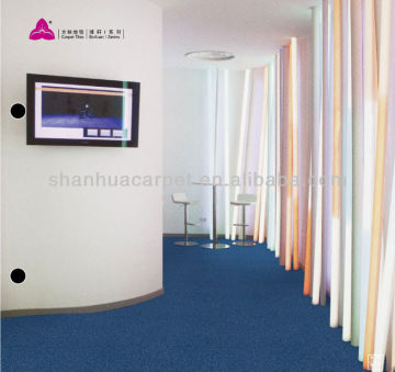Pure color carpet tiles for office