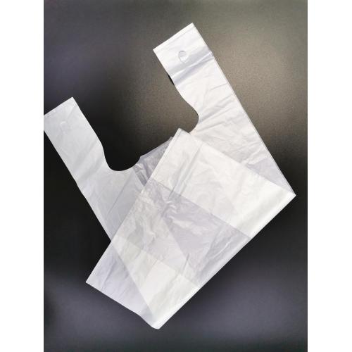 Biodegradable Food Bags Compostable T-Shirt Type Supermarket Plastic Bags Manufactory