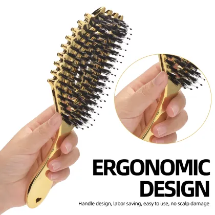 Salon Nylon Bristle Hair Massage Comb
