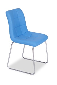 top sale new style PU modern dining chair chromed legs