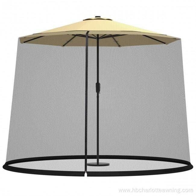 Outdoor Patio Garden Adjustable Umbrella Screen Mesh Netting