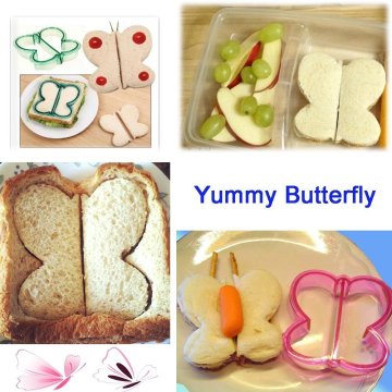 9PCS Colorful Kids Sandwich Bread Cookie Cutter