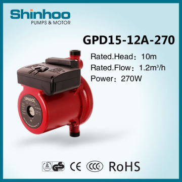 High Efficiency Domestic Hot Water Booster Pump(GPD15-12A-270W)