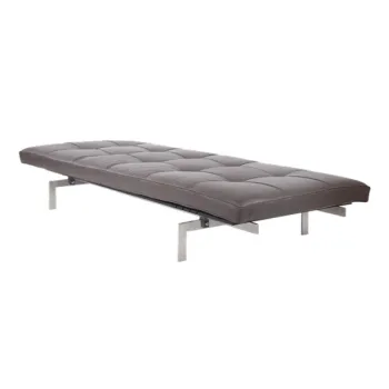 Poul Kjaerholm daybed black leather PK80 daybed replica