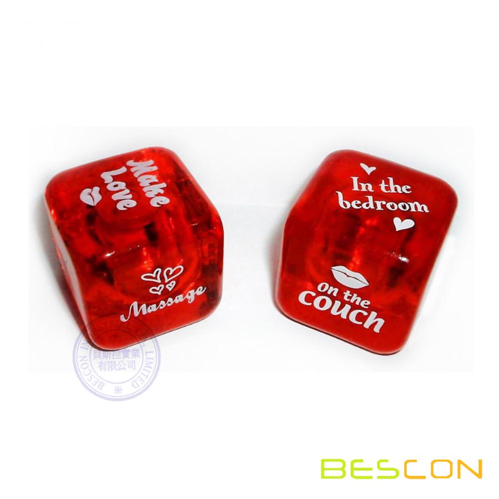 Heureuse Saint-Valentin-cadeau Sexy Message Love Dice