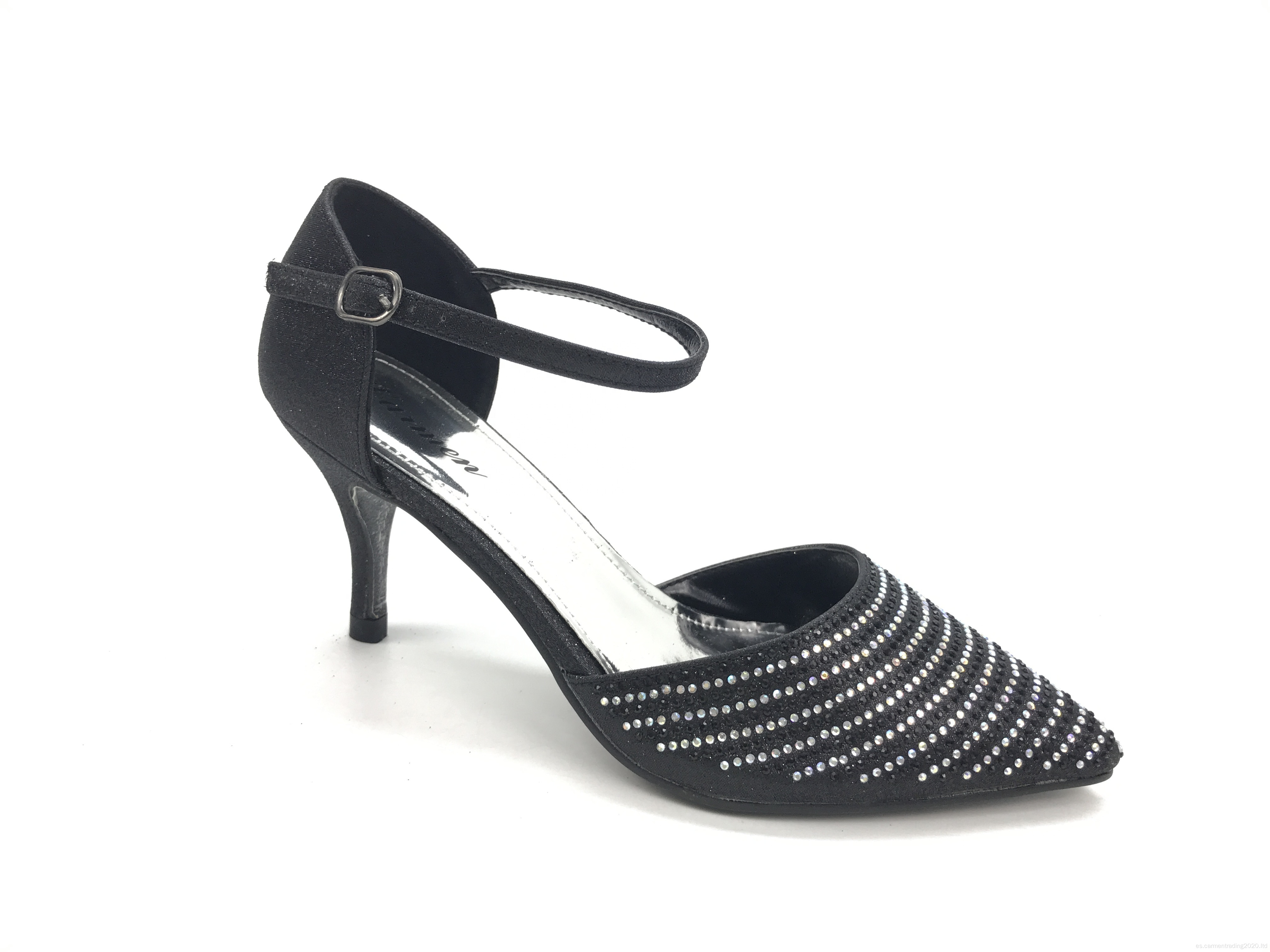 Mujeres Strip tobillo elegante D'Orsay Pombas puntiagudas cerradas