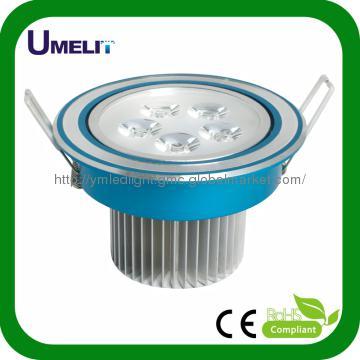 Aluminum&Split lens 5x1W High Power Indoor LED ceiling Spot light