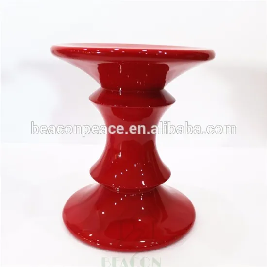 Reproduction Red Color Fiberglass Bar Stool