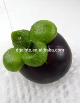 artificial plastic mangosteen for decoration fake fruit