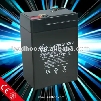 battery agm 6V 4.5AH battery for emergency light