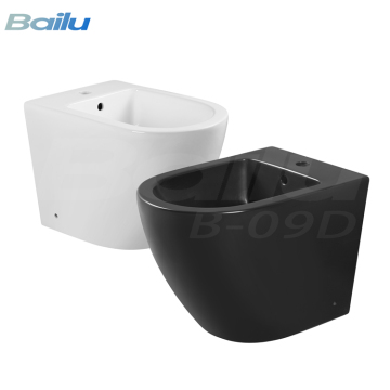 High Quality White Black Ceramic Floor Mounted Bidet Toilet for Women