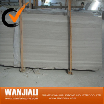 White wood vein marble slab