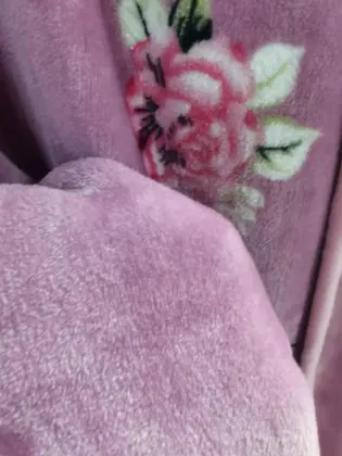 Elegant pink color flannel blanket