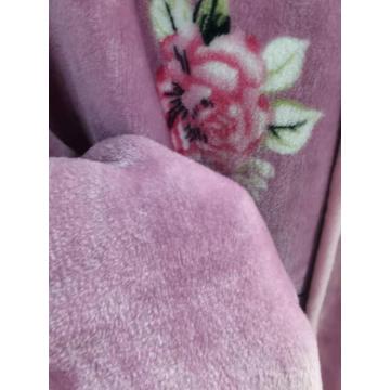 Elegant pink color flannel blanket