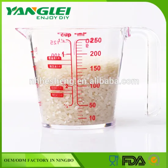 YL-166 250ml transparent measuring cup