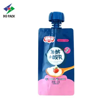 Shock Resistance Stand up Pouch with Spout Packaging Bag Customized for Yogurt