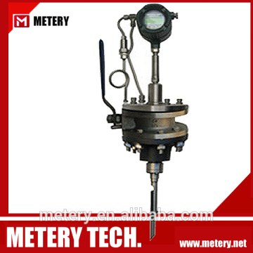 Insertion Gas Target Flow Meter With Ball Valve