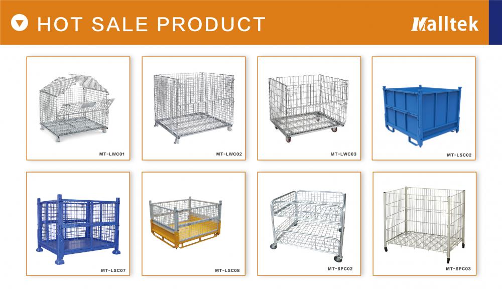 Supermarket Collapsible Colorful Promotion cage