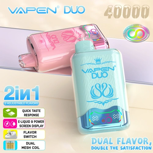 VAPEN DUO 40K Wegwerp Vape EU pakhús Fabrikant fan Sina